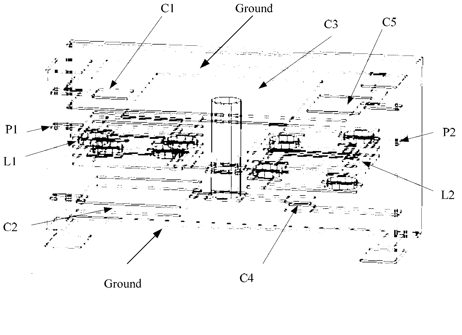 L-band miniature low-pass filter