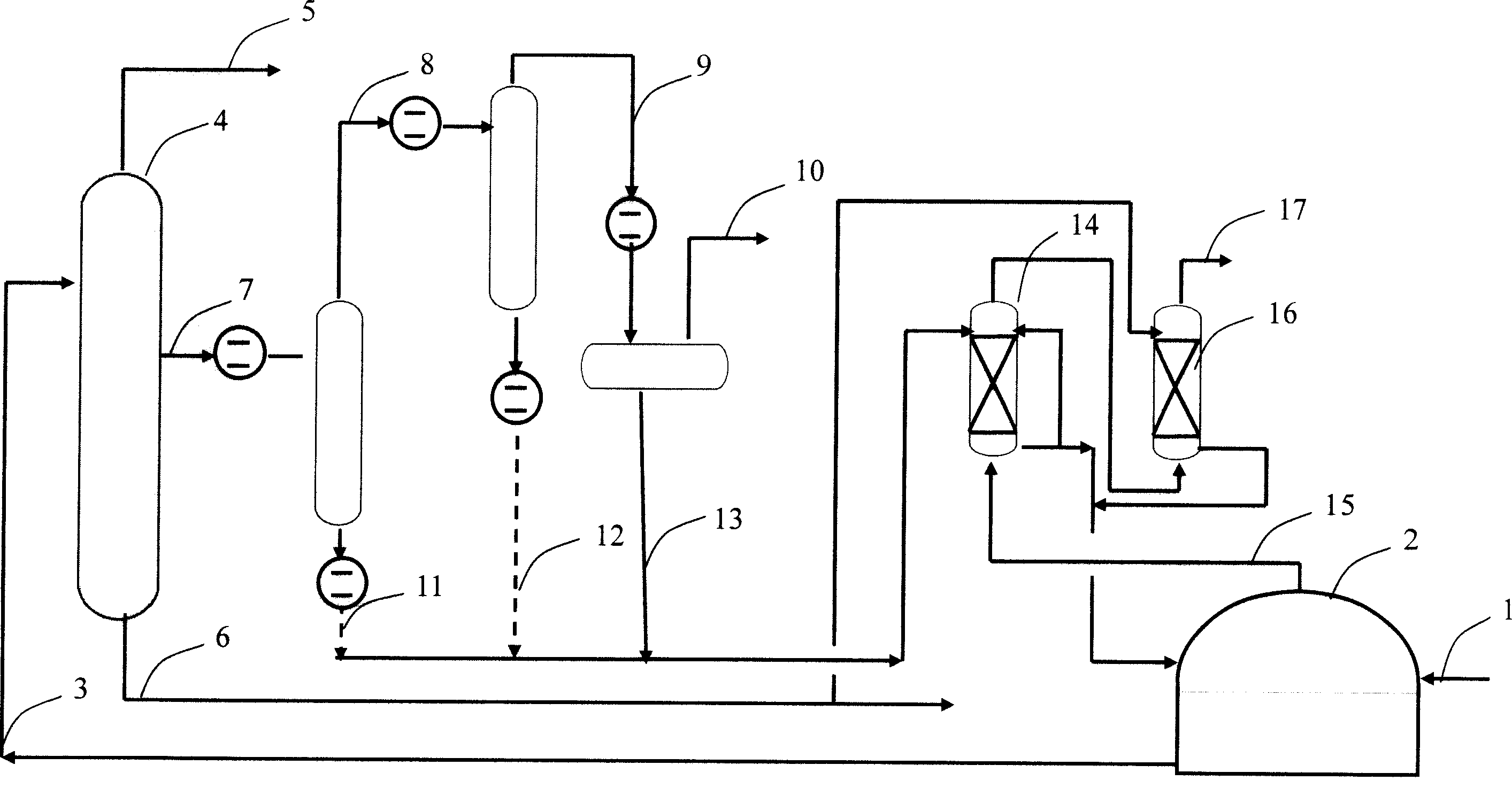 Cleaning treatment method of acid sewage storage tank discharging gas