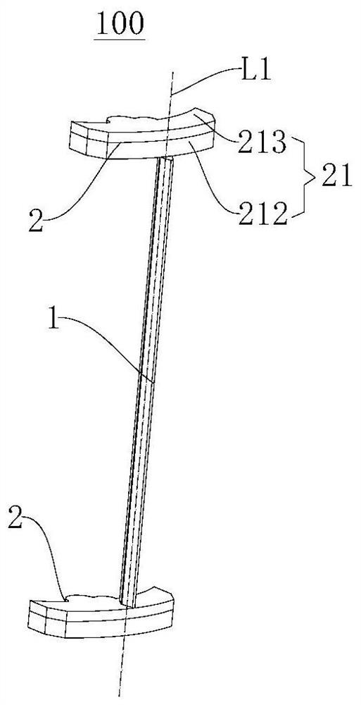 Air guide component and air conditioner with same