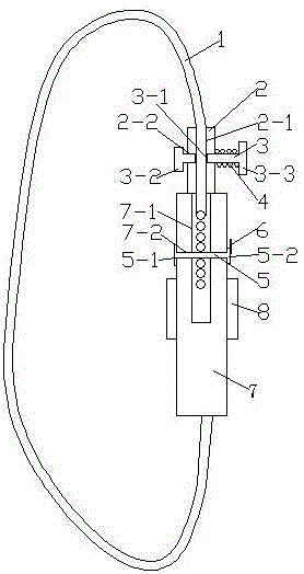 Elastic adjustment structure of ear-hook hearing aid