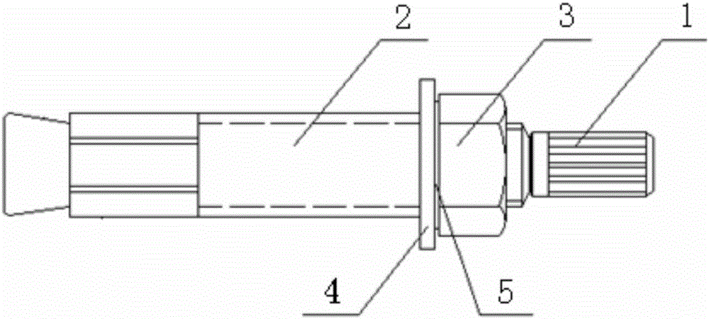 Torsional shear type self-locking high-strength one-way bolt connecting pair and using method thereof