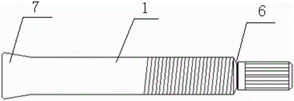 Torsional shear type self-locking high-strength one-way bolt connecting pair and using method thereof