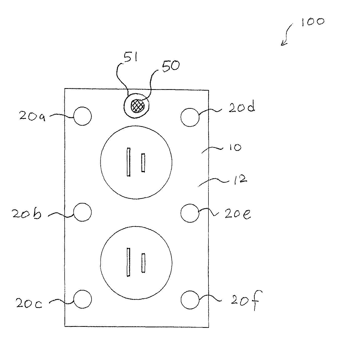 Electrical wall outlet with LED indicator