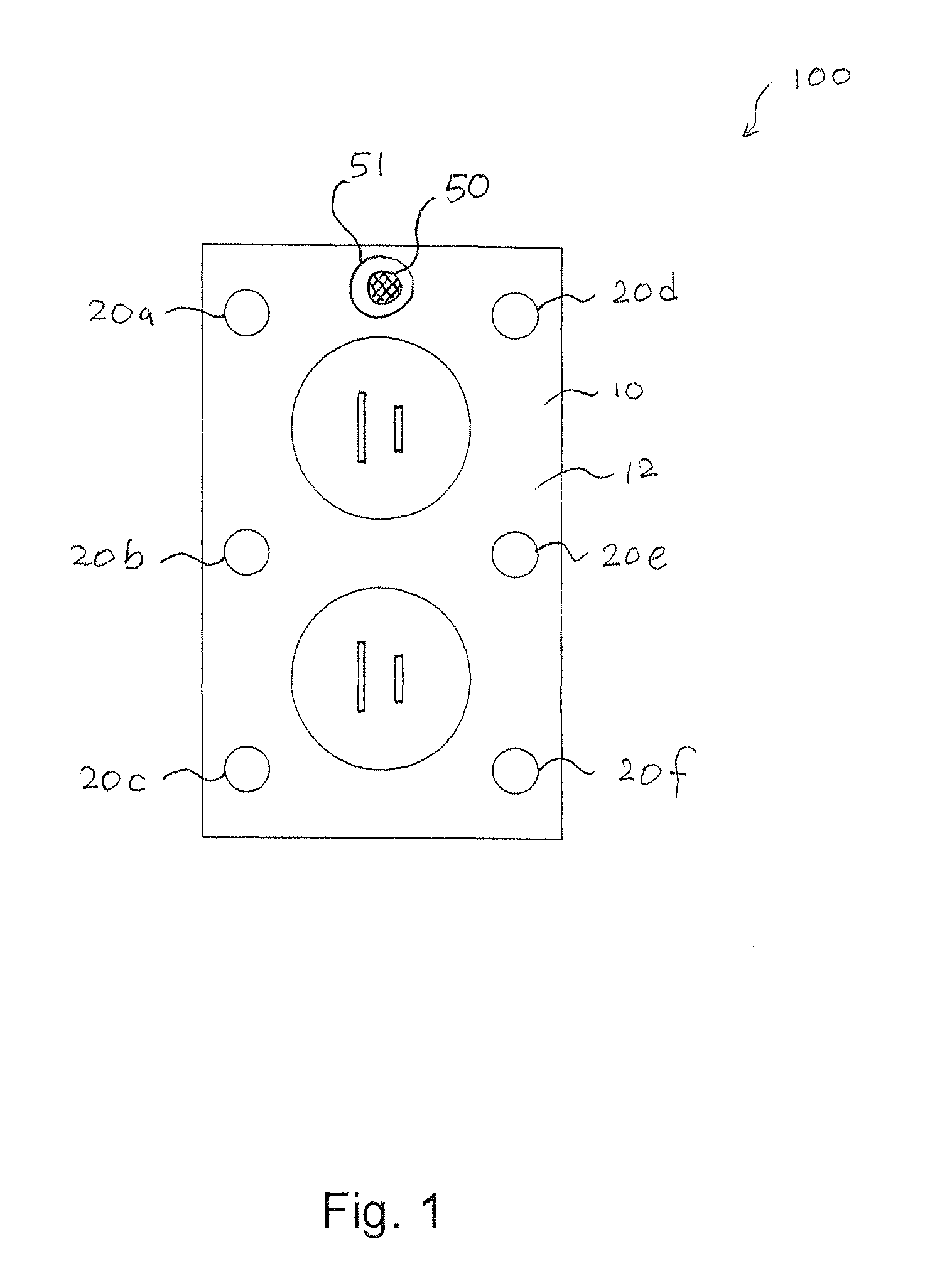 Electrical wall outlet with LED indicator