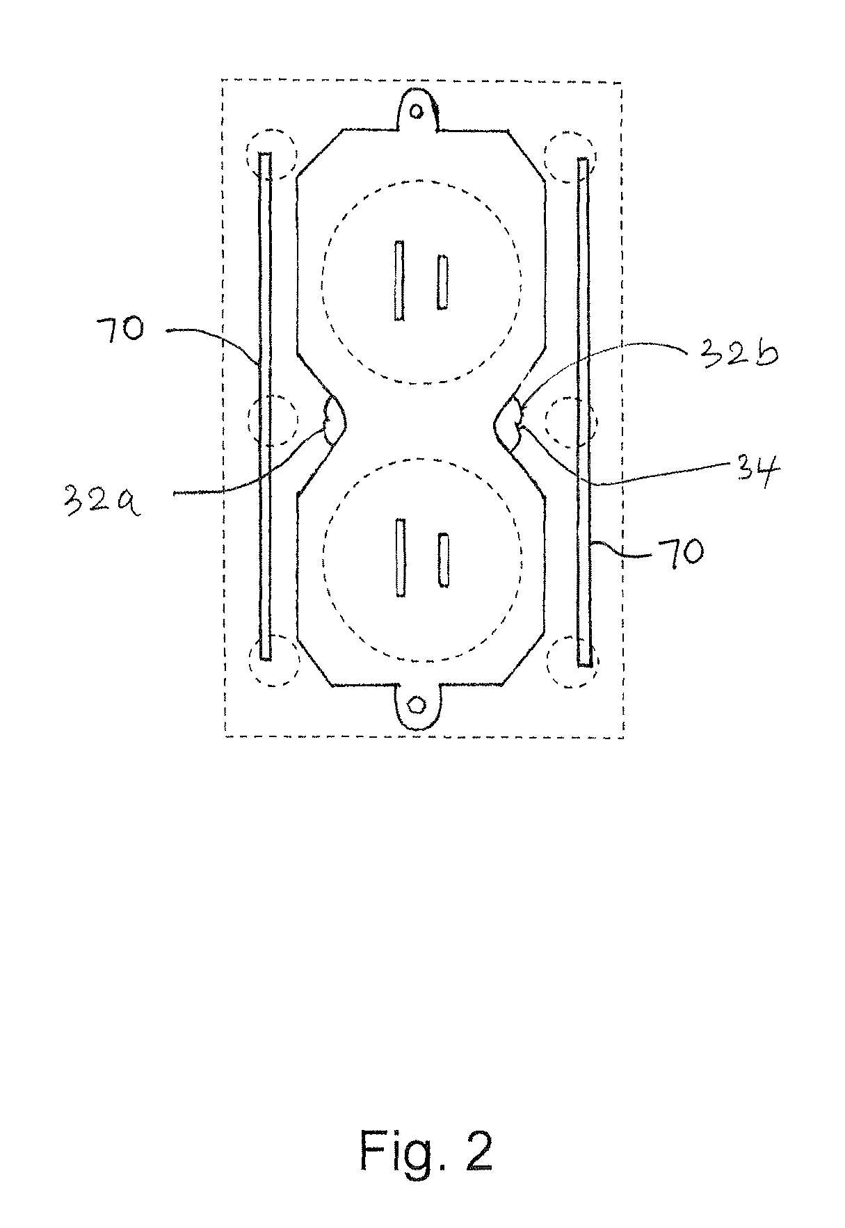 Electrical wall outlet with LED indicator