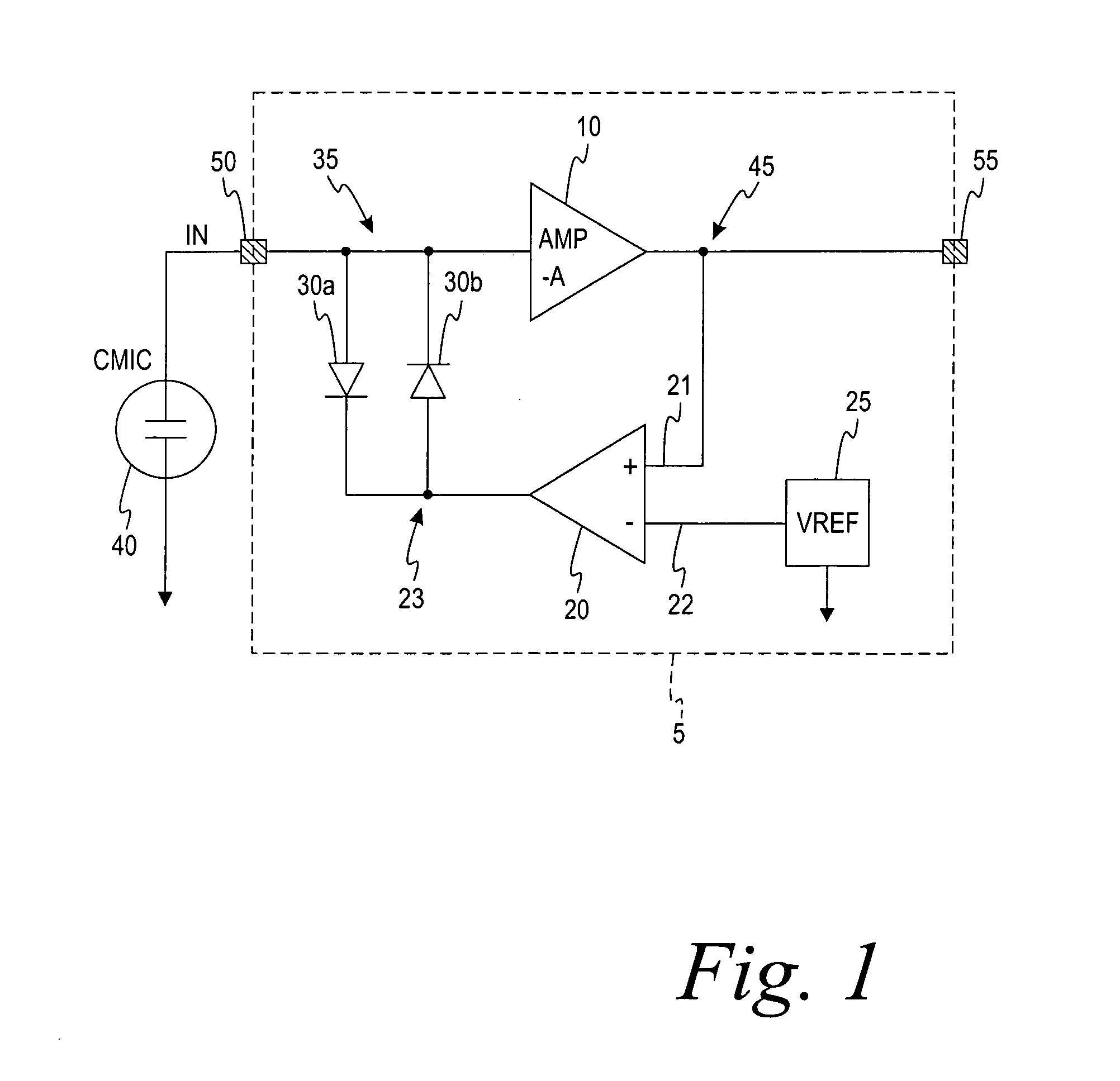 Amplifier circuit for capacitive transducers