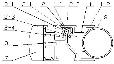 Positioning buffer structure of driver's door of bus