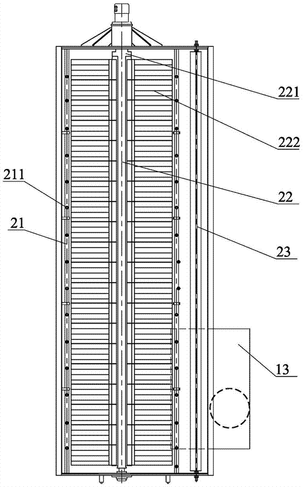 Dirt sucking device of on-rail cleaning machine for outer cover of track transportation vehicle