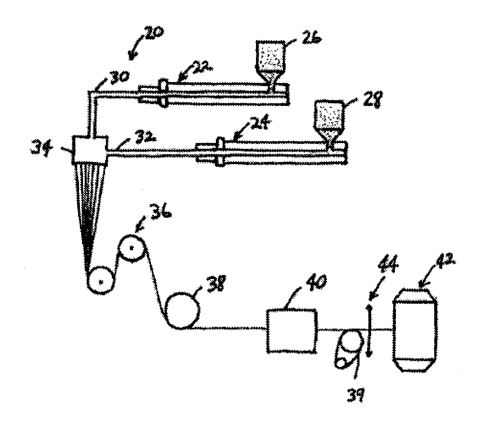 Multicomponent fiber comprising a phase change material