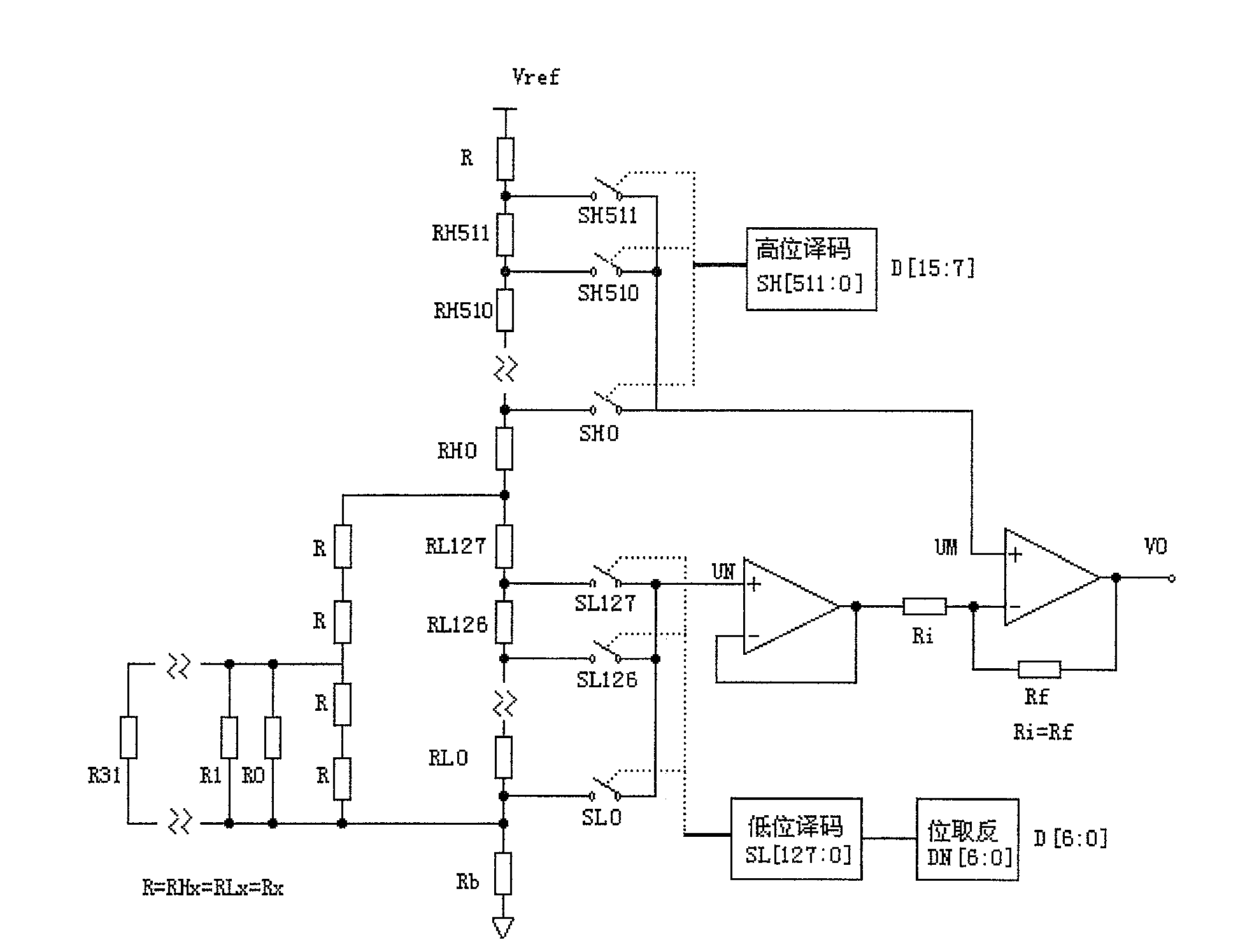 An improved voltage marking D/A converter