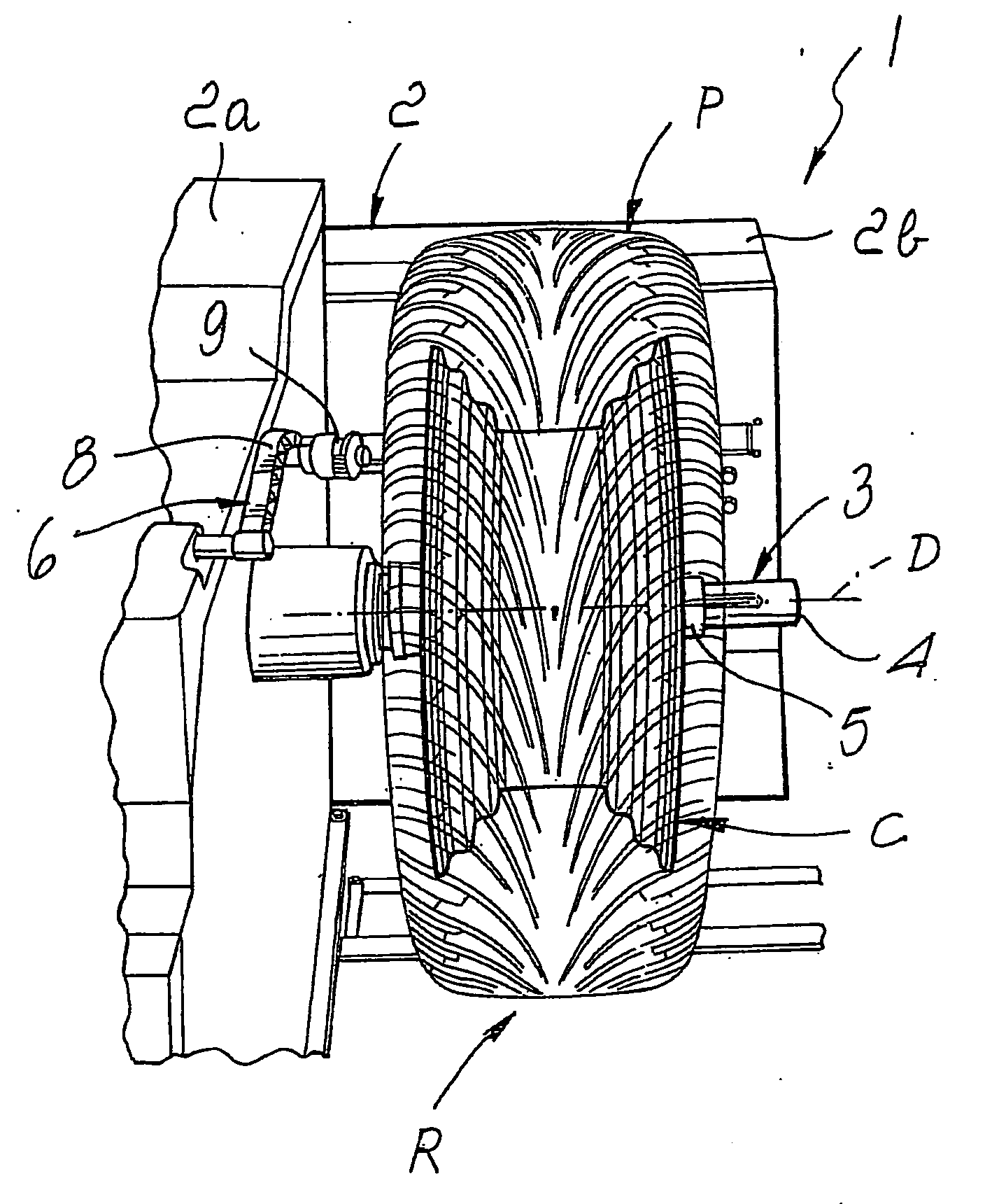 Machine for balancing vehicle wheels