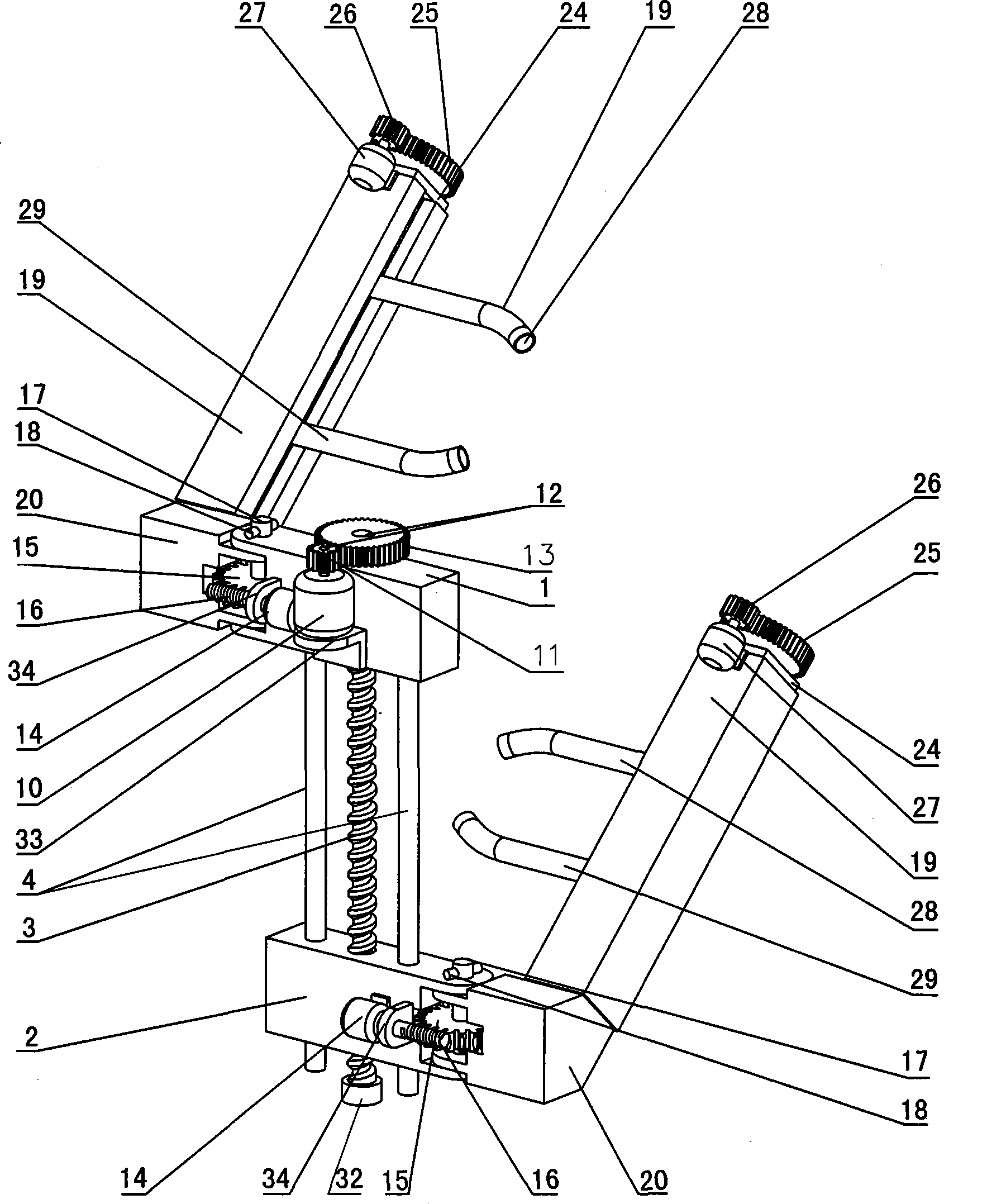 Multifunctional pole-climbing robot