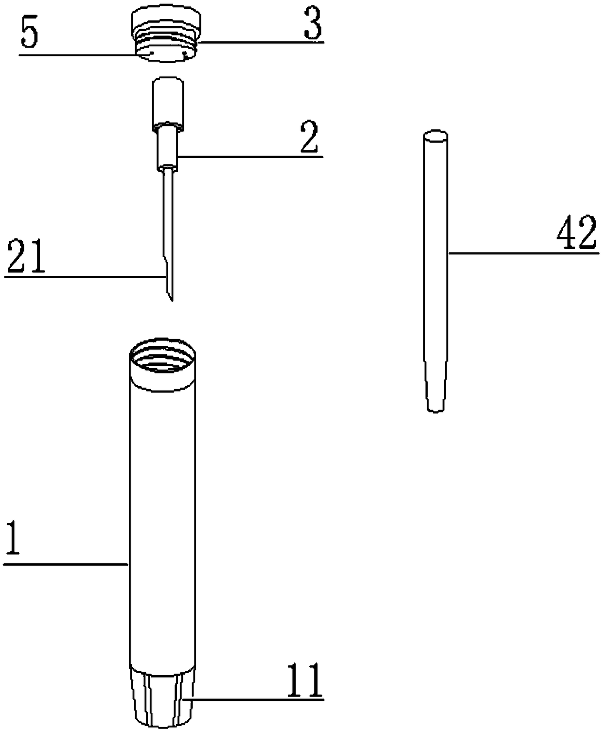 Biological sample vitrified cryopreservation device