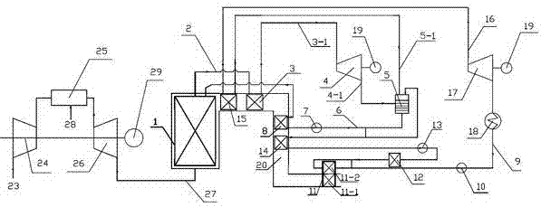 Britton-mixed steam Rankine combined cycle power generation device