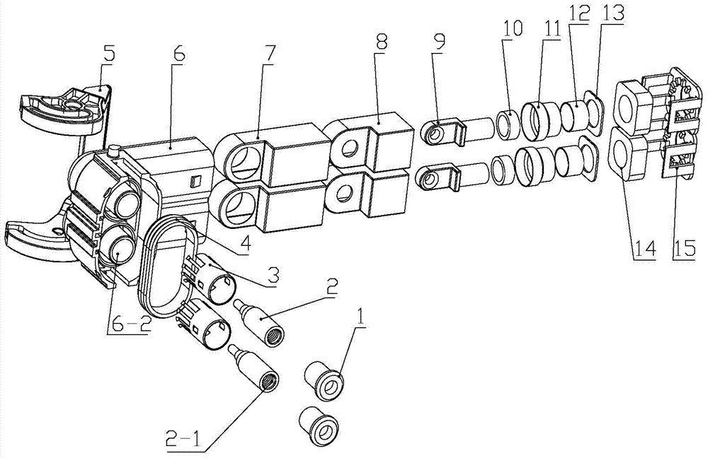 Bend-type outgoing line high-voltage shielding electric connector plug