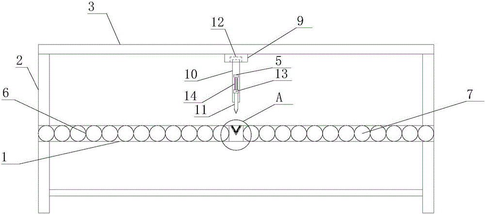 Paperboard cutting device for corrugated carton