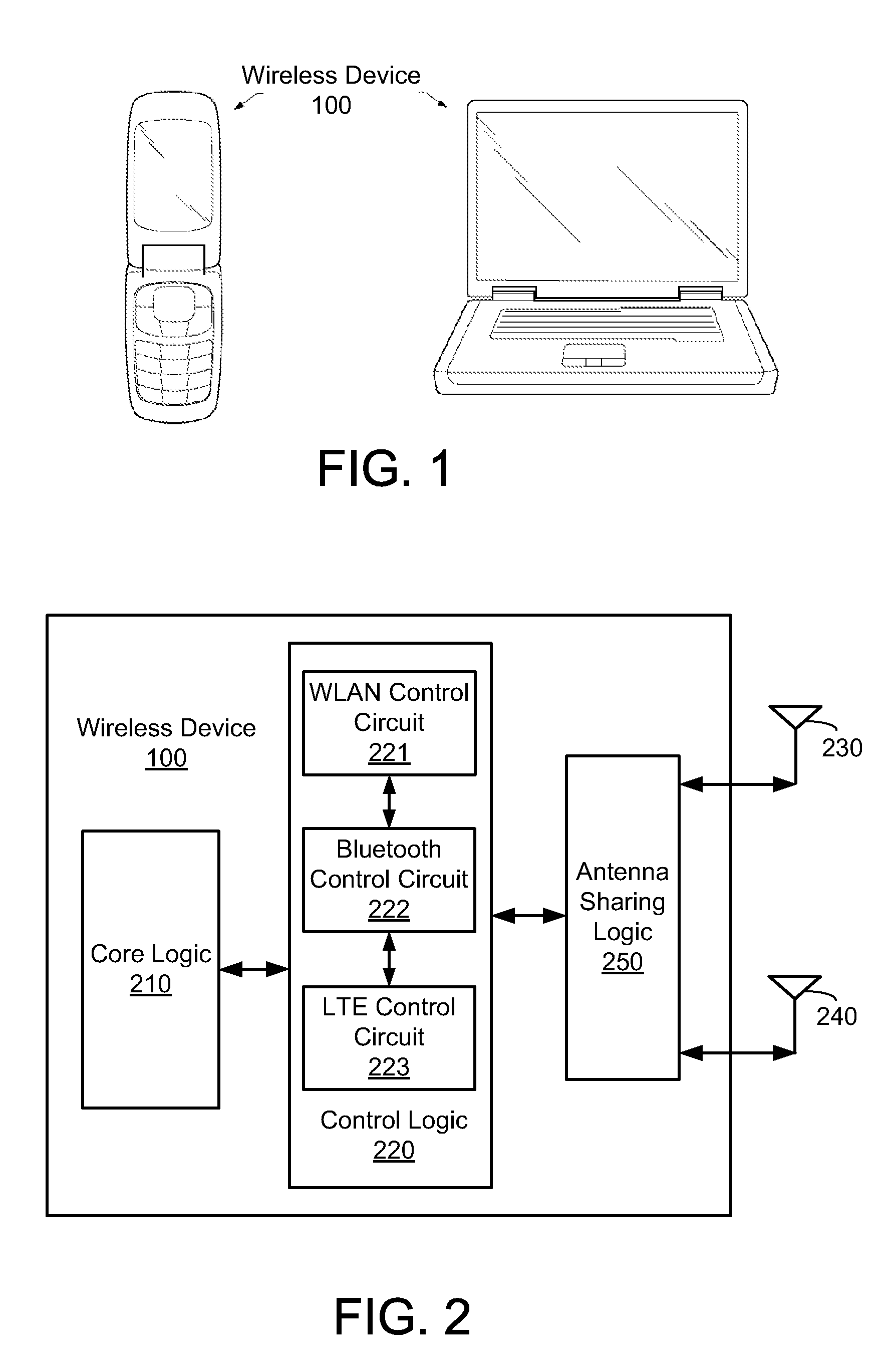 Dynamic antenna sharing