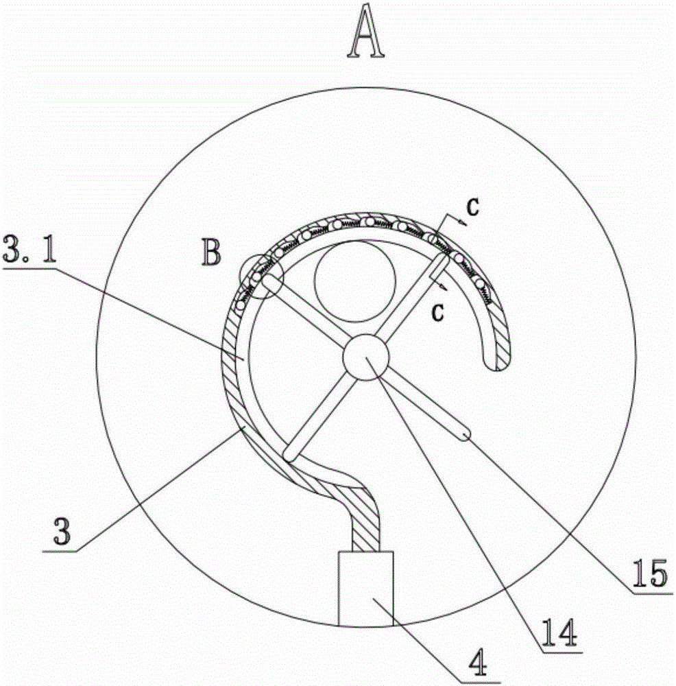 Bilateral pronunciation type suspensible loudspeaker