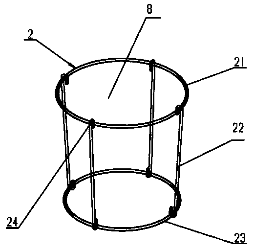 Layer wall combination type flower pot and manufacturing method thereof