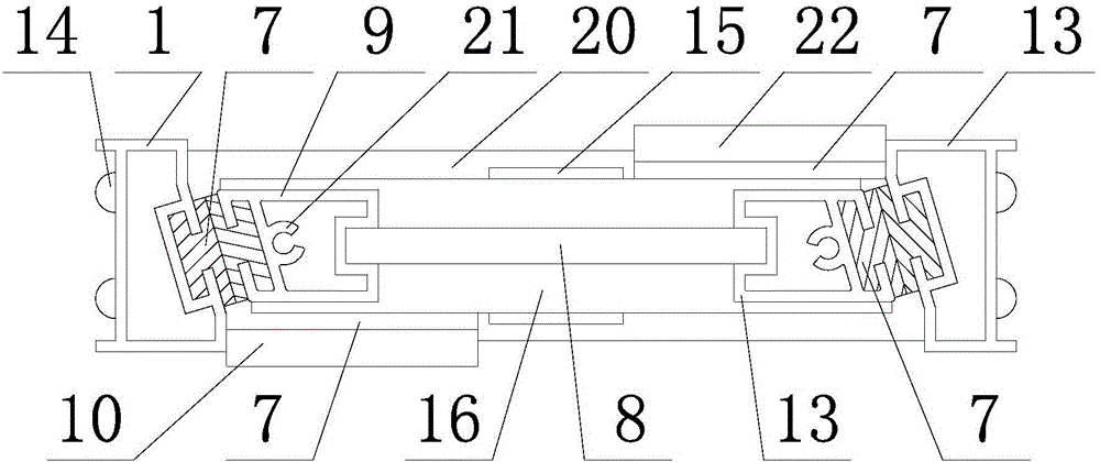 Upper transverse frame of energy-saving glass window with window sash capable of rotating by 90 degrees