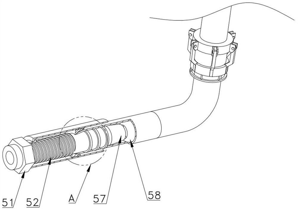 Automobile oil pipe connection device