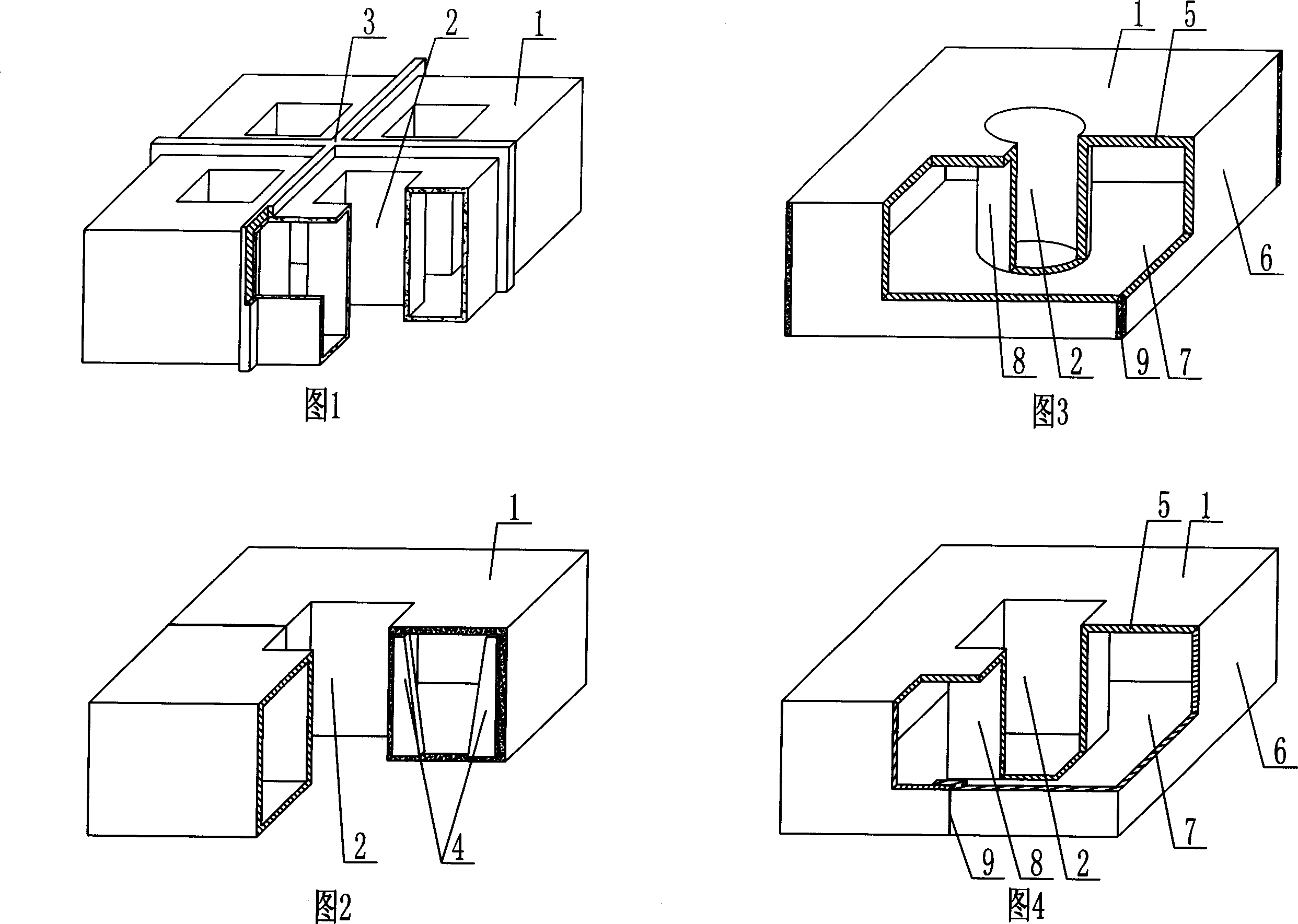 Light permanent tubing shell for filling concrete