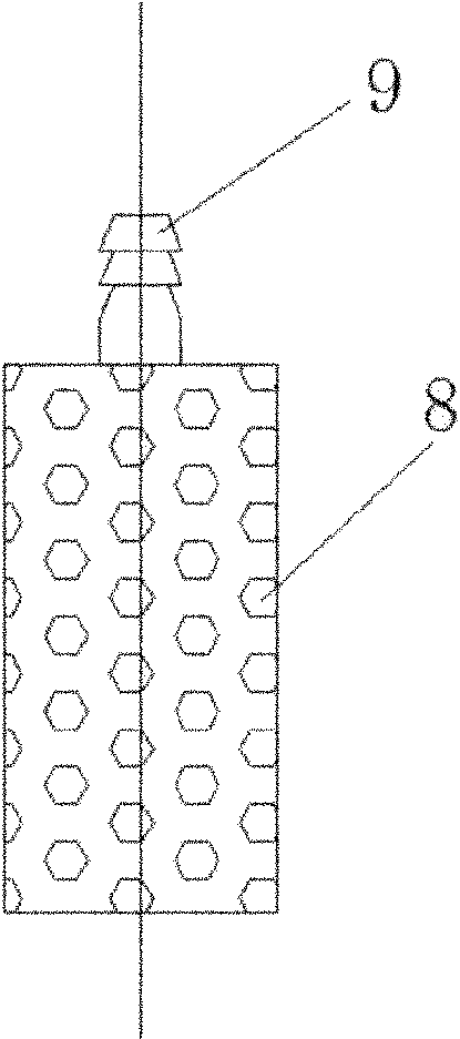 Anti-plugging method and device of constructed wetland