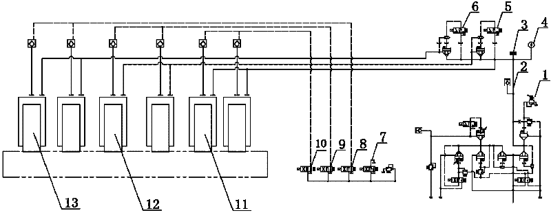 Multi-group tonnage classification control system of hydraulic press