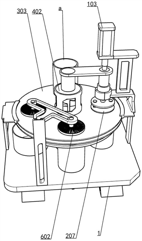 Kitchen garbage solid-liquid separation device based on rotary extrusion