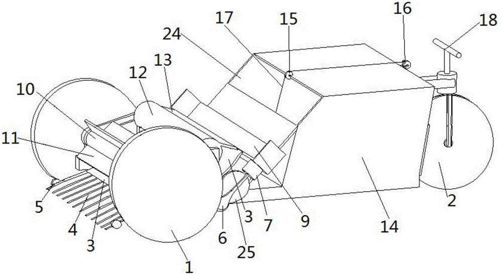 Mechanized grassland yak stool picking vehicle