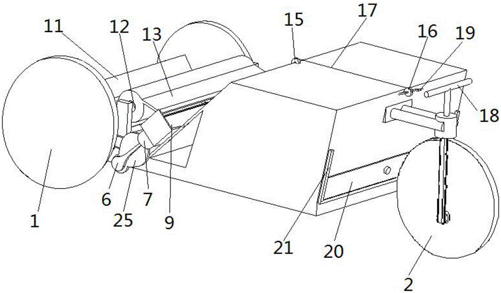 Mechanized grassland yak stool picking vehicle