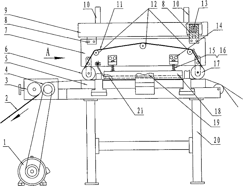 Continuous heat seal device of packing list envelop