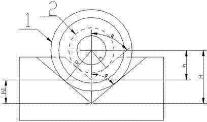 Special-shaped boat for controlling sintering flexural deformation of long trumpet-shaped hard alloy nozzle pipe