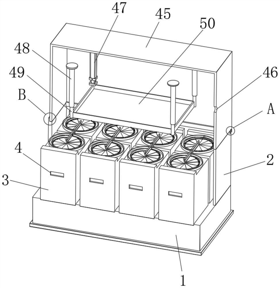 Device and method for measuring soil moisture characteristic curve under dry-wet alternation condition based on saline solution method