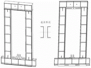 An aircraft wing large deformation test loading device