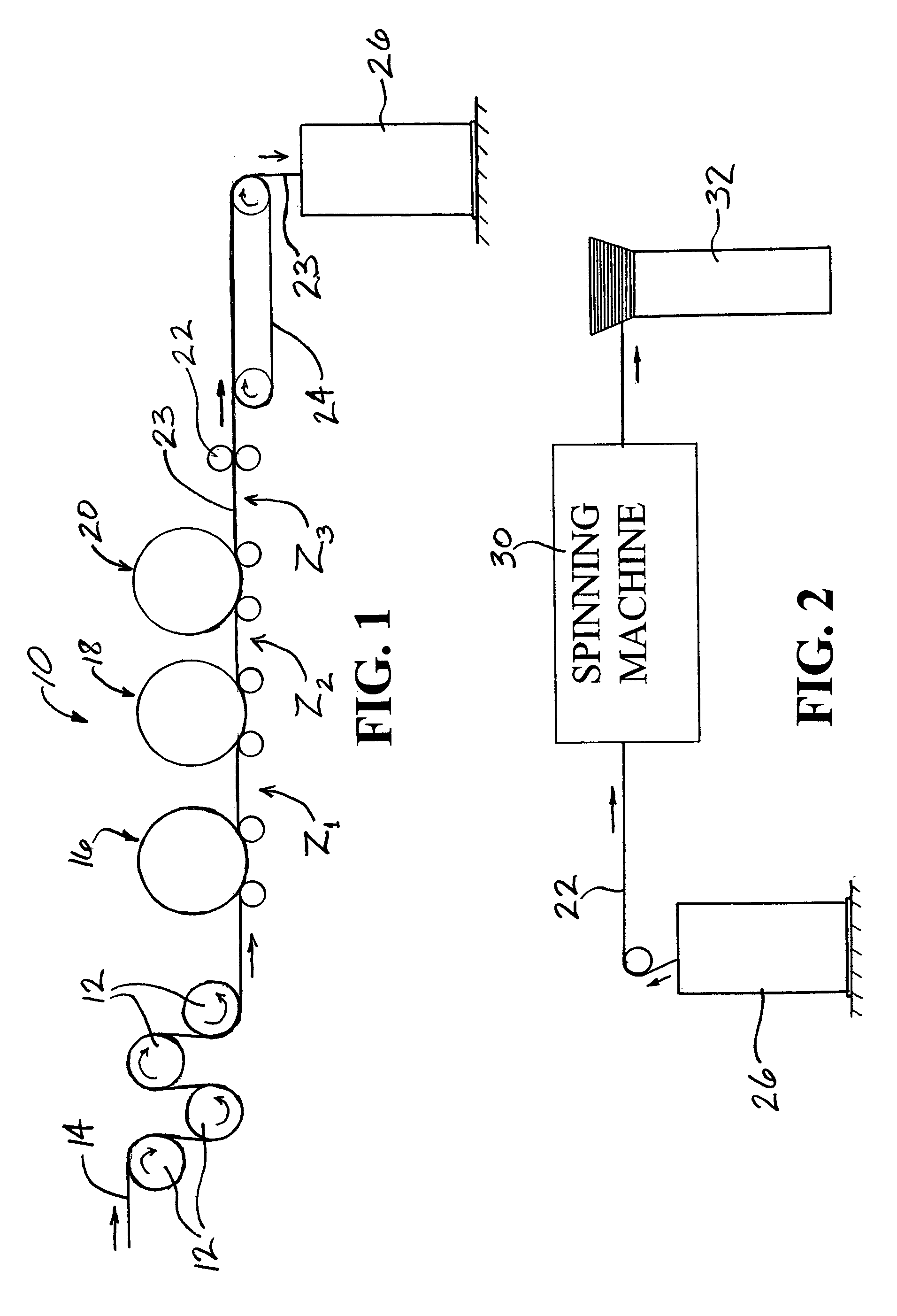 High-strength spun yarn produced from continuous high-modulus filaments, and process for making same