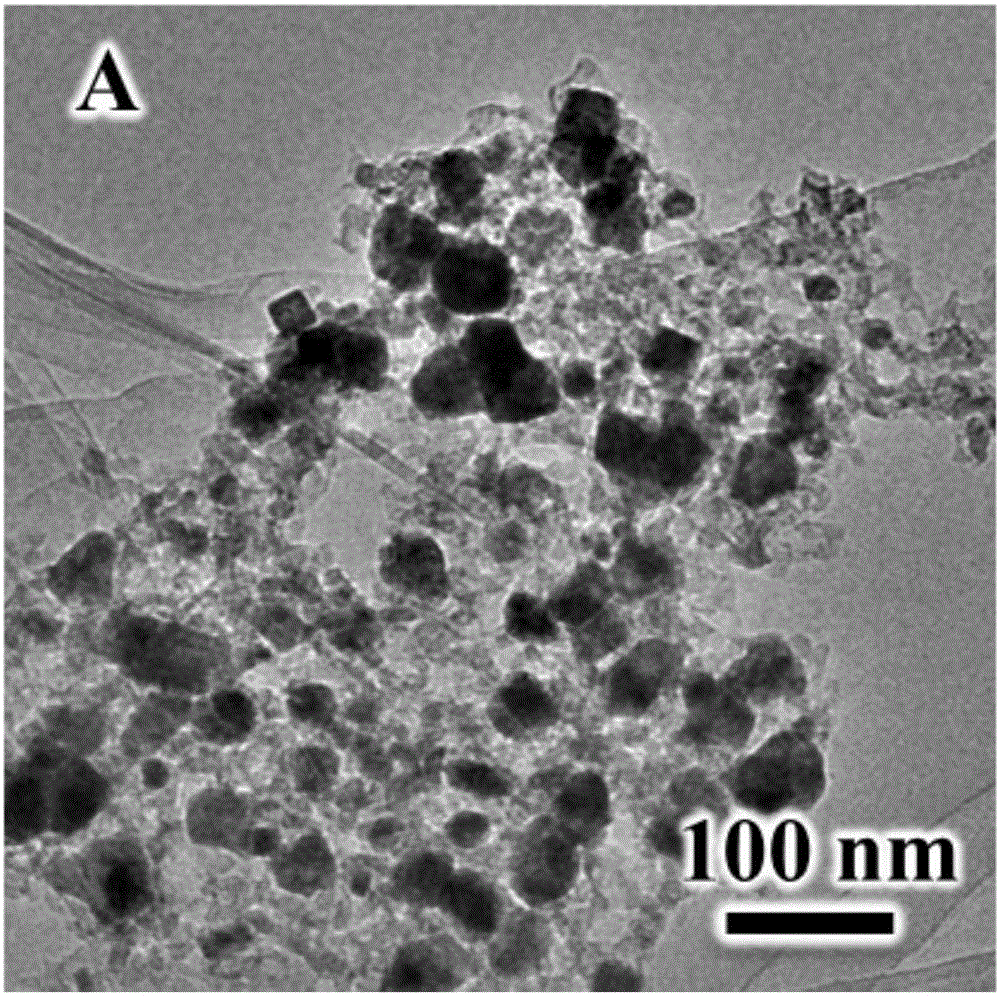 High-performance ultrathin nitride electro-catalyst with functions of producing hydrogen and oxygen by means of electrochemically totally decomposing water, method for synthesizing high-performance ultrathin nitride electro-catalyst and application thereof