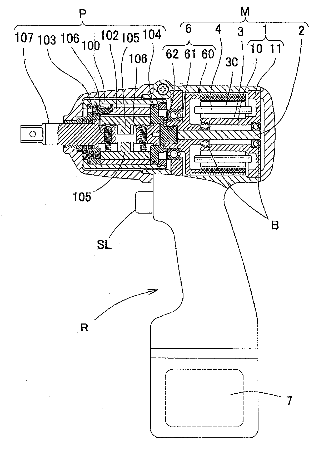 Electric impact tightening tool