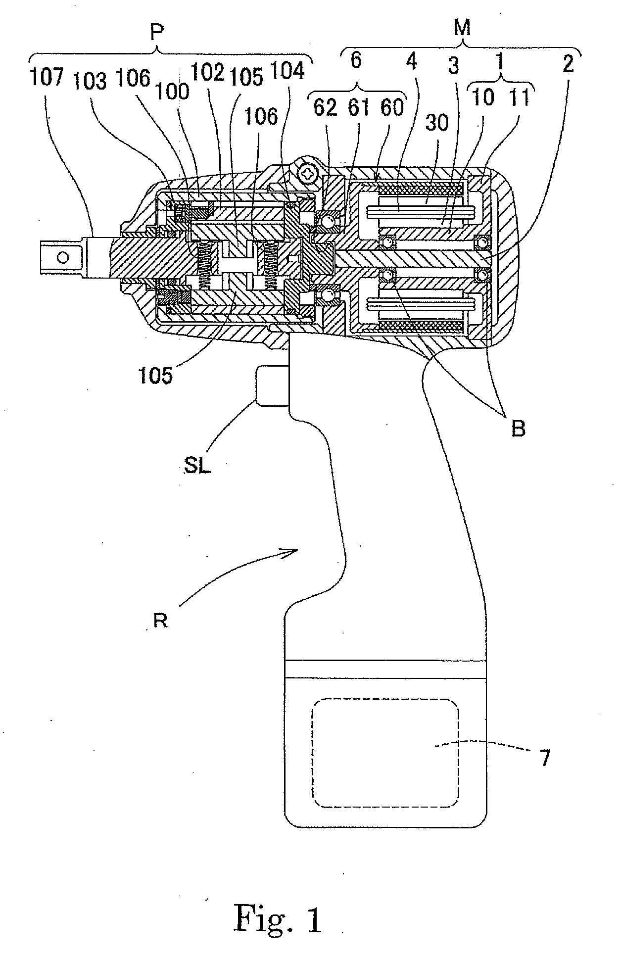 Electric impact tightening tool