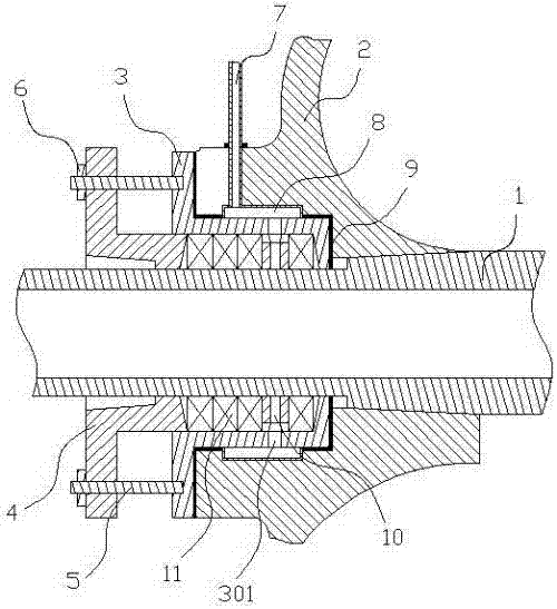 Filling and sealing structure of axially split pump