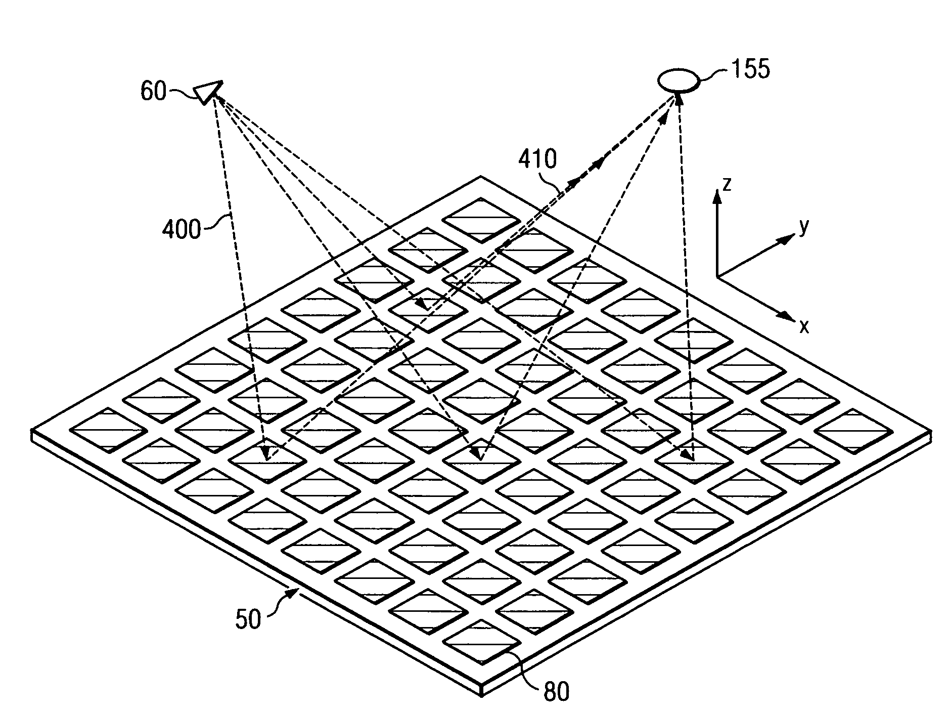 System and method for efficient, high-resolution microwave imaging using complementary transmit and receive beam patterns