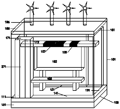 Double pipe water circulation temperature control bus stop with fan