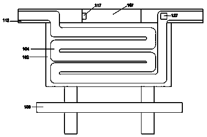 Double pipe water circulation temperature control bus stop with fan