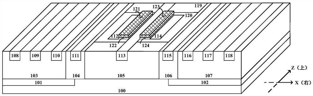 Quick-opening uniform-conduction bidirectional electrostatic surge protection IC