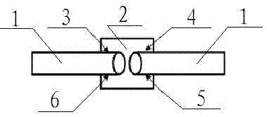 A kind of welding method of reinforcement melting tank side bar welding