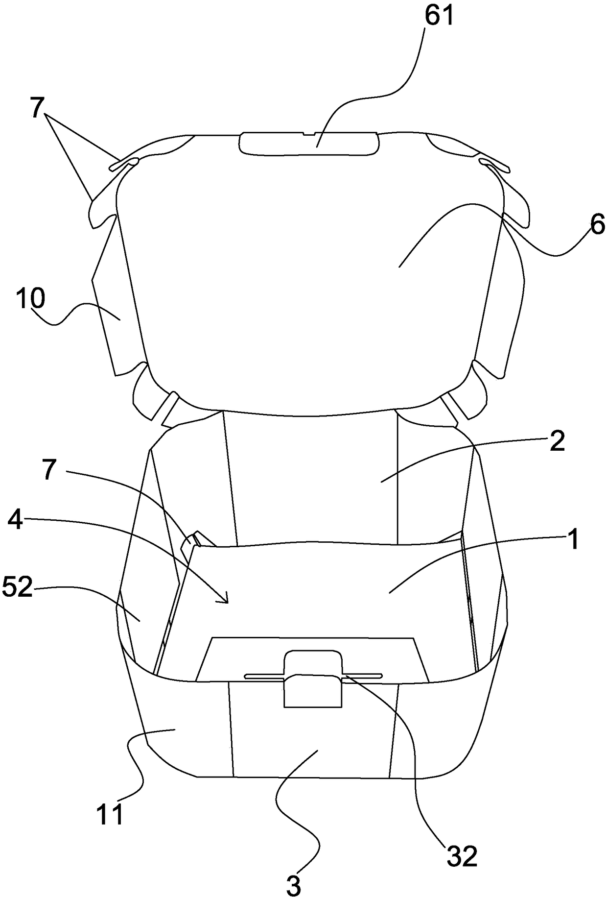 Cake box and manufacturing method thereof