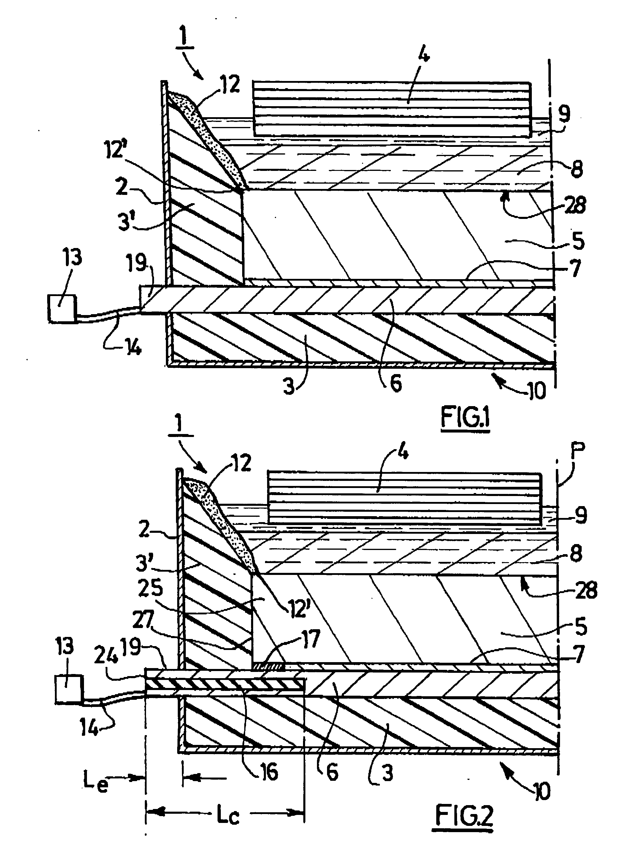 Cathode element for use in an electrolytic cell intended for production of aluminium