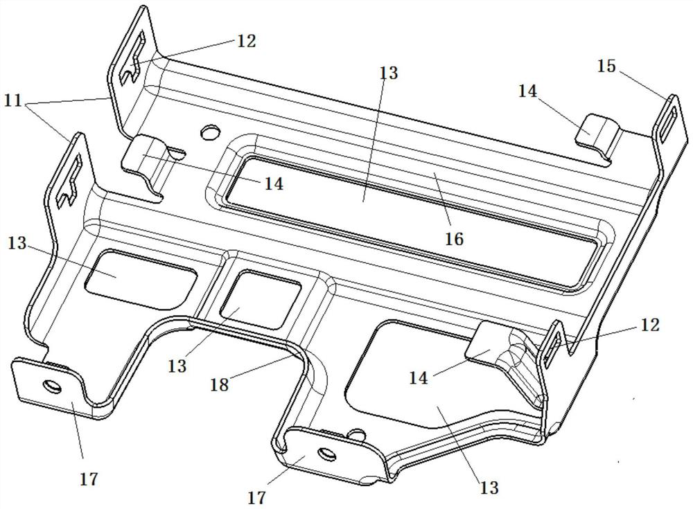 Mounting structure of vehicle body controller and support