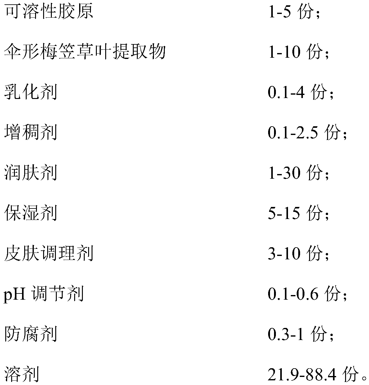 Skin care composition and preparation method thereof