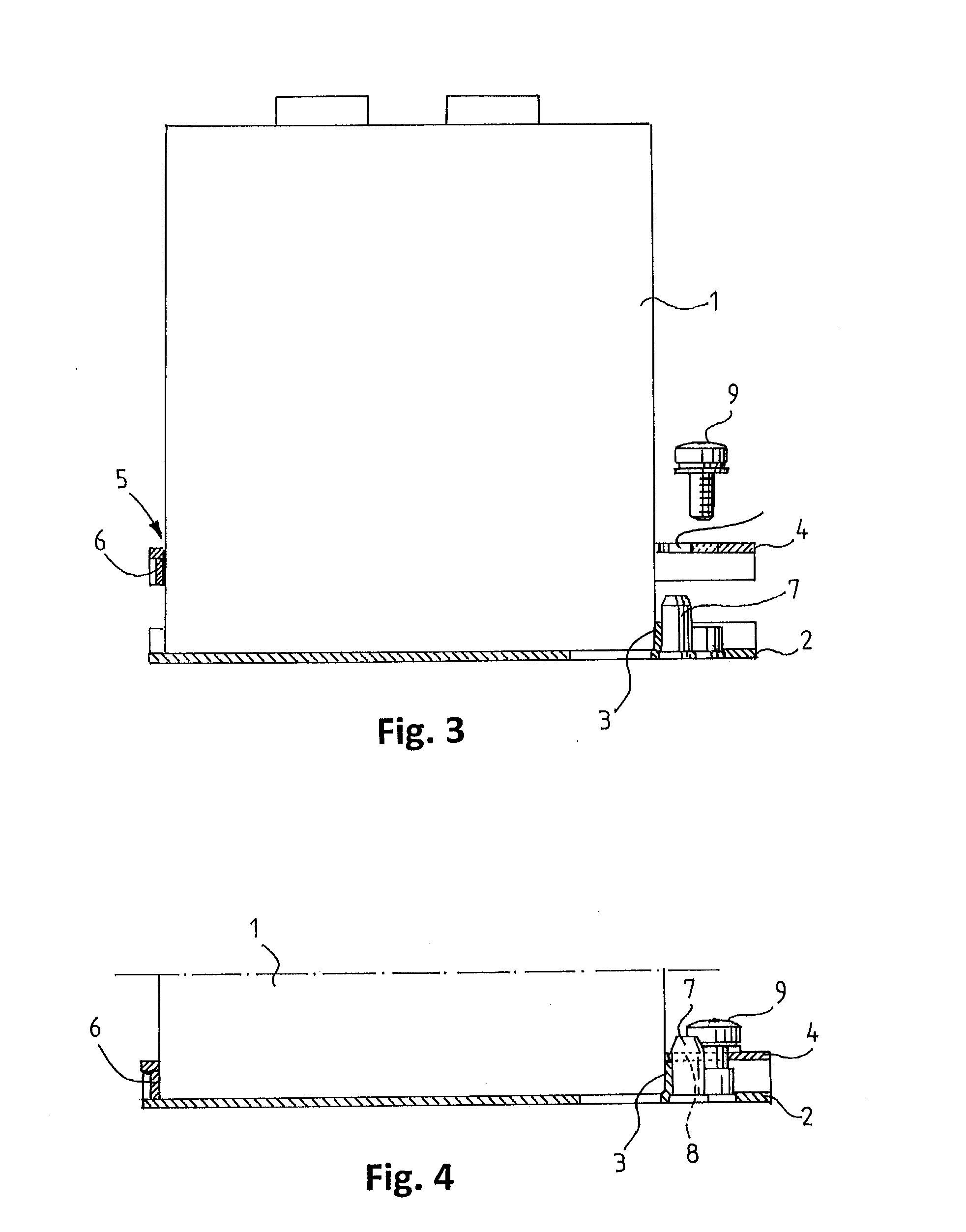 Capacitor fastening